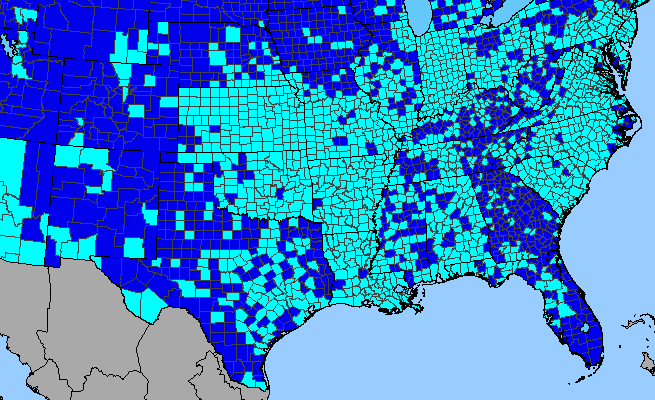 The range of Lamium amplexicaule